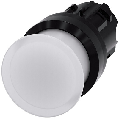 Siemens SIRIUS ACT Series White Momentary Push Button Head, 22mm Cutout, IP66, IP67, IP69K