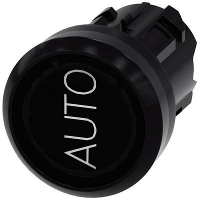 Siemens SIRIUS ACT Series Black Momentary Push Button Head, 22mm Cutout, IP66, IP67, IP69K