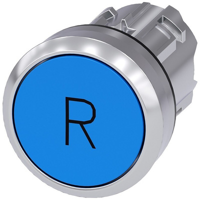 Siemens SIRIUS ACT Series Blue Momentary Push Button Head, 22mm Cutout, IP66, IP67, IP69K