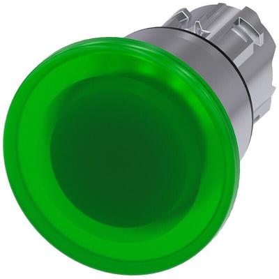 Siemens SIRIUS ACT Series Green Latching Push Button Head, 22mm Cutout, IP66, IP67, IP69K