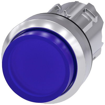 Siemens SIRIUS ACT Series Blue Momentary Push Button Head, 22mm Cutout, IP66, IP67, IP69K