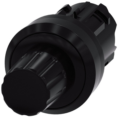 Siemens Black Push Button, 29.5mm Cutout, IP66, IP67, IP69K