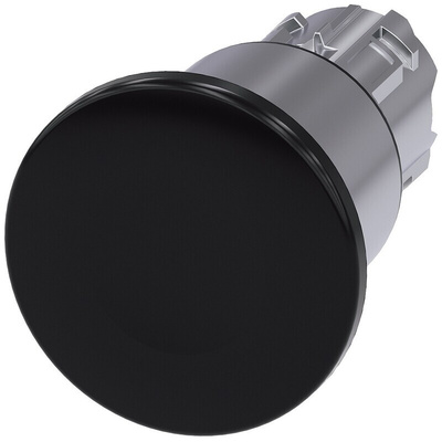 Siemens SIRIUS ACT Series Black Latching Push Button Head, 22mm Cutout, IP66, IP67, IP69K