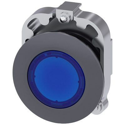 Siemens SIRIUS ACT Series Blue Latching Push Button Head, 30mm Cutout, IP66, IP67, IP69K