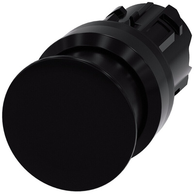 Siemens SIRIUS ACT Series Black Momentary Push Button Head, 22mm Cutout, IP66, IP67, IP69K