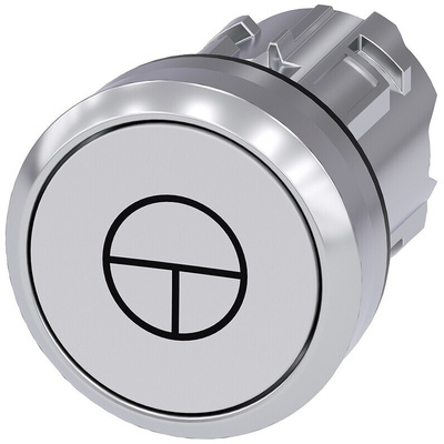 Siemens SIRIUS ACT Series White Momentary Push Button Head, 22mm Cutout, IP66, IP67, IP69K