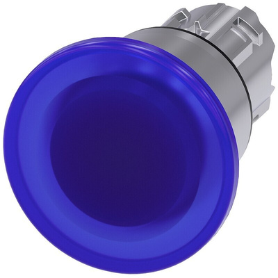 Siemens SIRIUS ACT Series Blue Latching Push Button Head, 22mm Cutout, IP66, IP67, IP69K