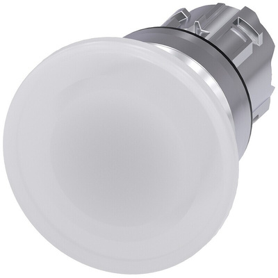 Siemens SIRIUS ACT Series White Momentary Push Button Head, 22mm Cutout, IP66, IP67, IP69K