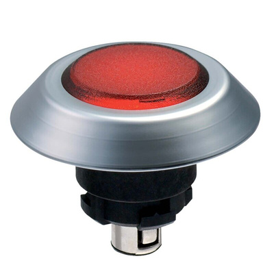 Schmersal NMLRT Series Red Illuminated Momentary Push Button, 22.3mm Cutout, IP67, IP69K