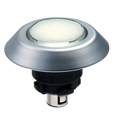 Schmersal NMLWS Series White Illuminated Push Button, 22.3mm Cutout, IP67, IP69K