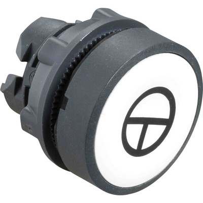 Schneider Electric ZB5 Series White Spring Return Push Button Head, 22mm Cutout, IP66, IP67, IP69K