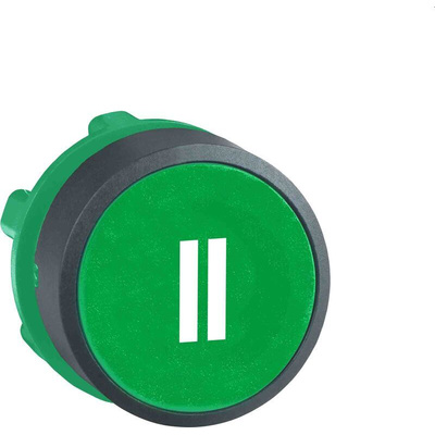 Schneider Electric ZB5 Series Green Spring Return Push Button Head, 22mm Cutout, IP66, IP67, IP69K