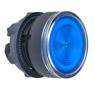 Schneider Electric ZB5 Series Blue Spring Return Push Button Head, 22mm Cutout, IP66, IP67, IP69K