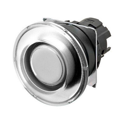Omron A22N Series White Momentary Push Button Head, 22mm Cutout