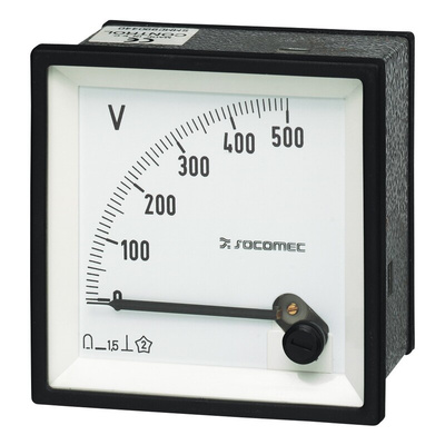 192G5117 | Socomec 192G Series Analogue Voltmeter DC, Analogue Display