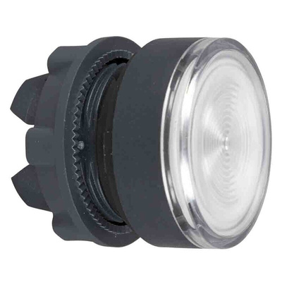 Schneider Electric Harmony XB5 Series White Momentary Push Button Head, 22mm Cutout