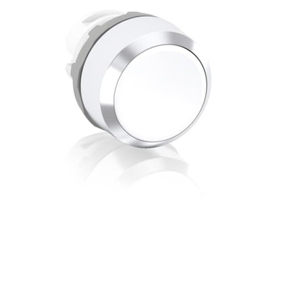 ABB MP1 Series White Momentary Push Button Head, 22.5mm Cutout