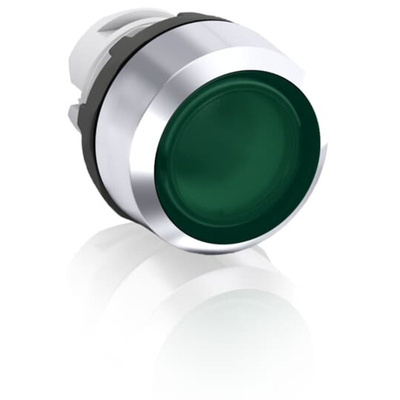 ABB MP2 Series Green Maintained Push Button Head, 22.5mm Cutout