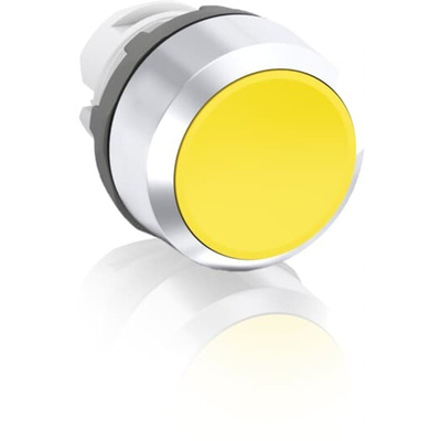 ABB MP2 Series Yellow Maintained Push Button Head, 22.5mm Cutout