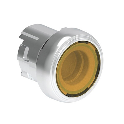 Lovato LPSBL10 Series Yellow Momentary Push Button, 22mm Cutout