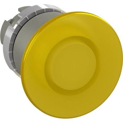 ABB 1SFA1 Series Yellow Momentary Push Button, 40mm Cutout