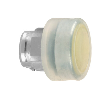 Schneider Electric Harmony XB4 Series Yellow Spring Return Push Button Head, 22mm Cutout, IP66, IP67, IP69(IP69K)