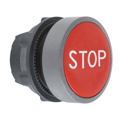 Schneider Electric Harmony XB5 Series Red Spring Return Push Button Head, 22mm Cutout, IP66, IP67