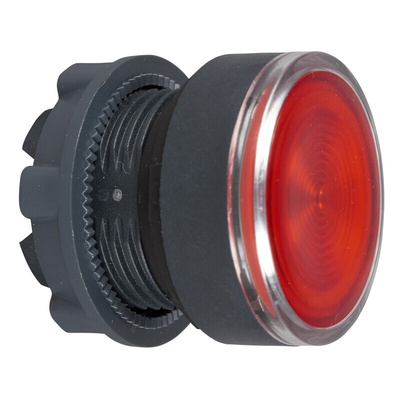 Schneider Electric Harmony XB4 Series Red Illuminated Spring Return Push Button Head, 22mm Cutout, IP66, IP67,