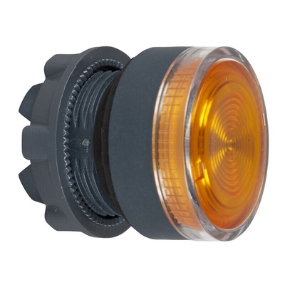 Schneider Electric Harmony XB4 Series Orange Illuminated Spring Return Push Button Head, 22mm Cutout, IP66, IP67,