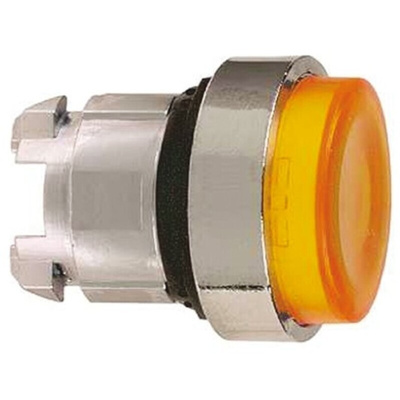 Schneider Electric Harmony XB4 Series Orange Illuminated Spring Return Push Button Head, 22mm Cutout, IP66, IP69K