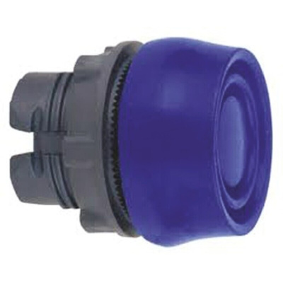Schneider Electric Harmony XB5 Series Blue Spring Return Push Button Head, 22mm Cutout, IP66, IP67, IP69K