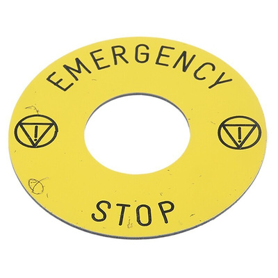 Schneider Electric Legend for Use with XB6 Series, Emergency Stop