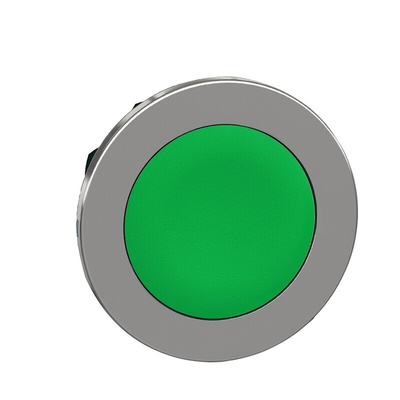 Schneider Electric ZB4 Series Green Maintained Push Button Head, 30mm Cutout, IP66, IP67, IP69K