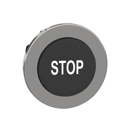 Schneider Electric ZB4 Series Black Momentary Push Button Head, 30mm Cutout, IP66, IP67, IP69K