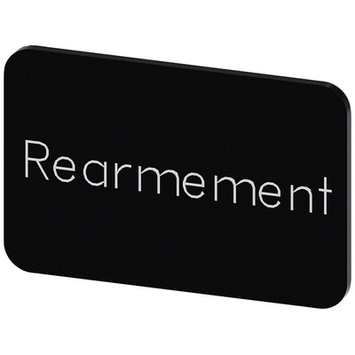 Siemens Labeling plate, Réarmement