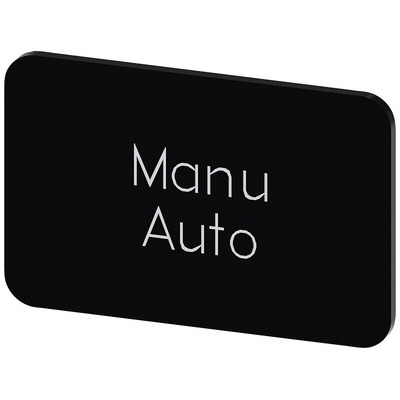 Siemens Labeling plate, Manu - Auto