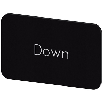 Siemens Labeling plate, Down