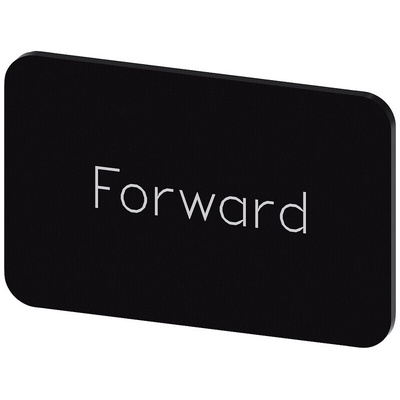 Siemens Labeling plate, Forward
