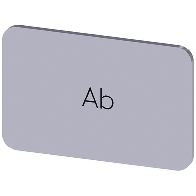 Siemens Labeling plate, Ab