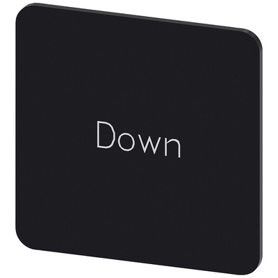 Siemens Labeling plate, Down