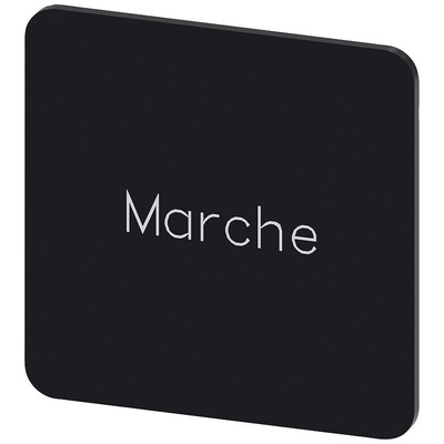 Siemens Labeling plate, Marche