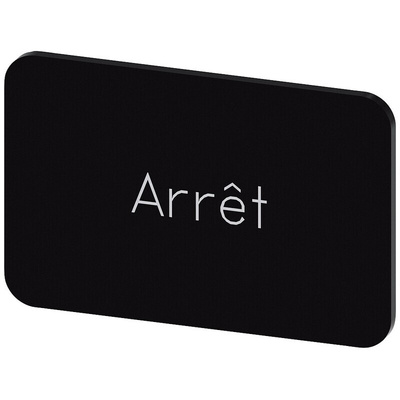 Siemens Labeling plate, Arrêt