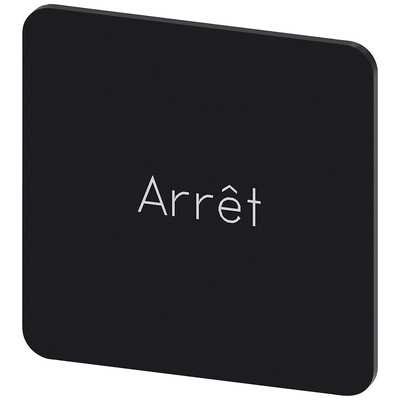 Siemens Labeling plate, Arrêt
