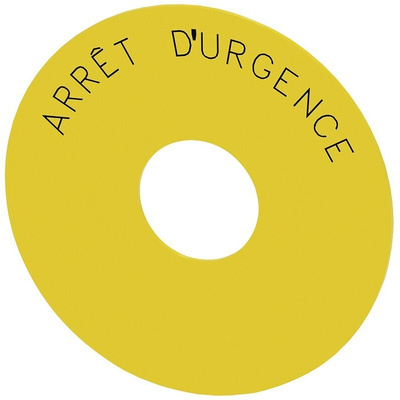 Siemens EMERGENCY STOP backing plate, Arrêt d'urgence