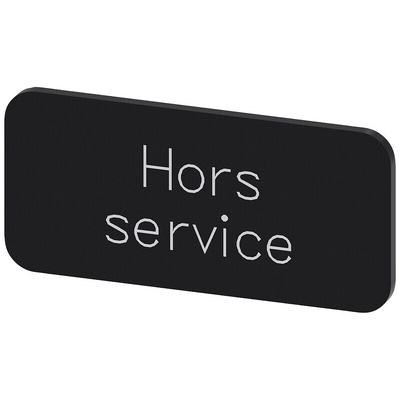 Siemens Labeling plate, Hors service