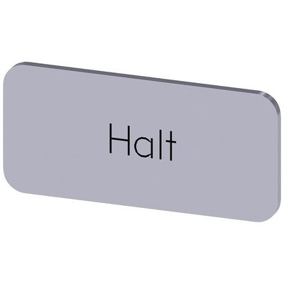 Siemens Labeling plate, Halt