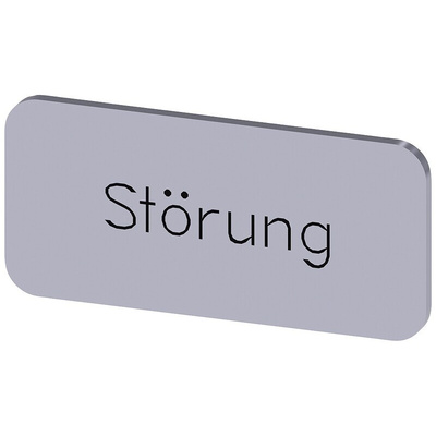 Siemens Labeling plate, Störung