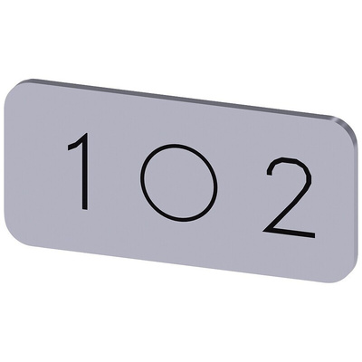 Siemens Labeling plate, 1 - O - 2