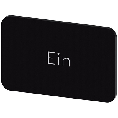 Siemens Labeling plate, Ein