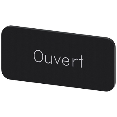 Siemens Labeling plate, Ouvert